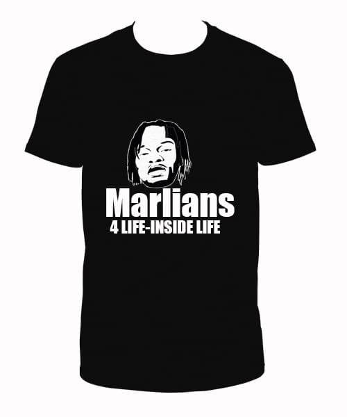 Marlians 4 Life - Black T Shirt
